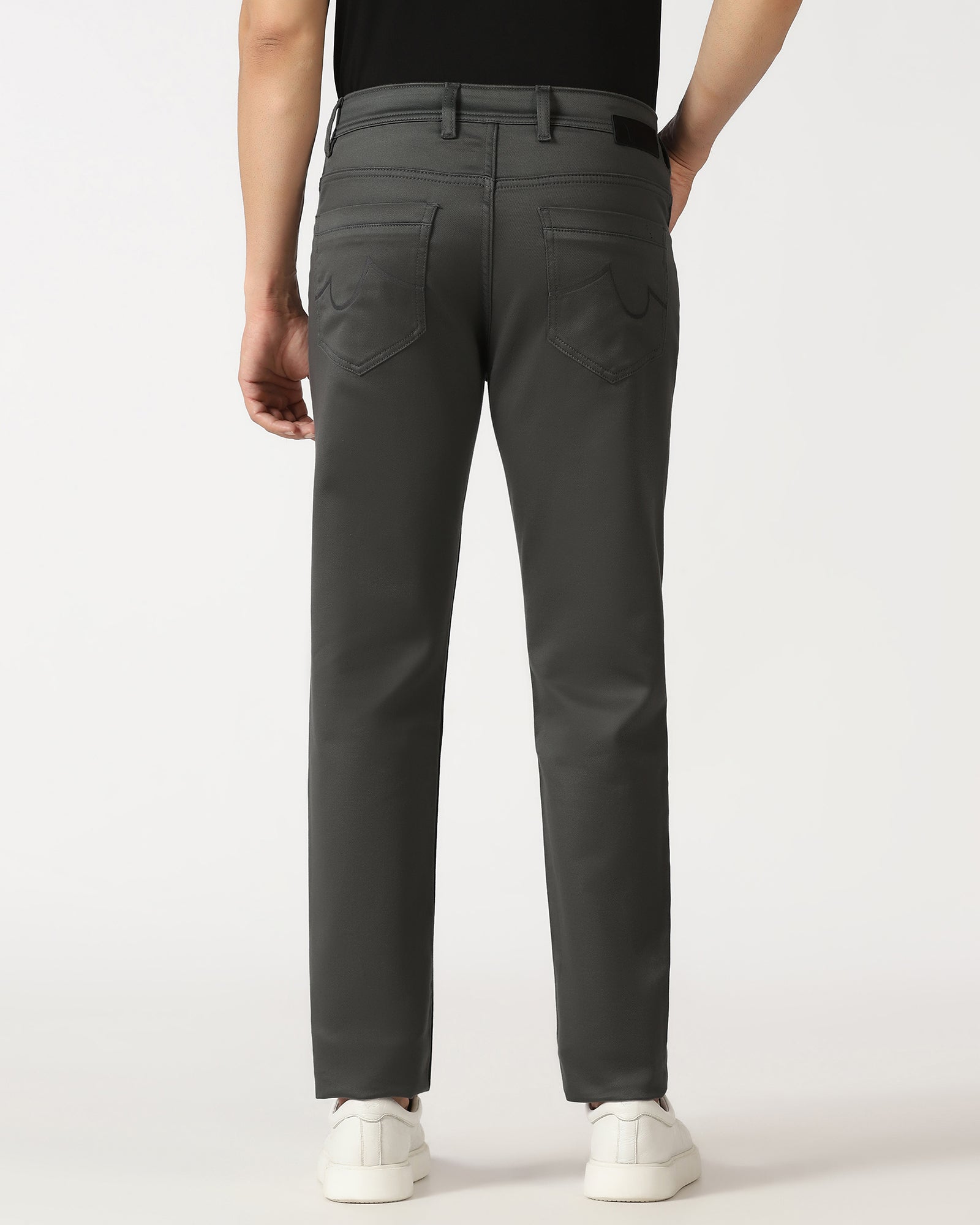 Charcoal Bleed Zero Slim Comfort Jeans - Abto