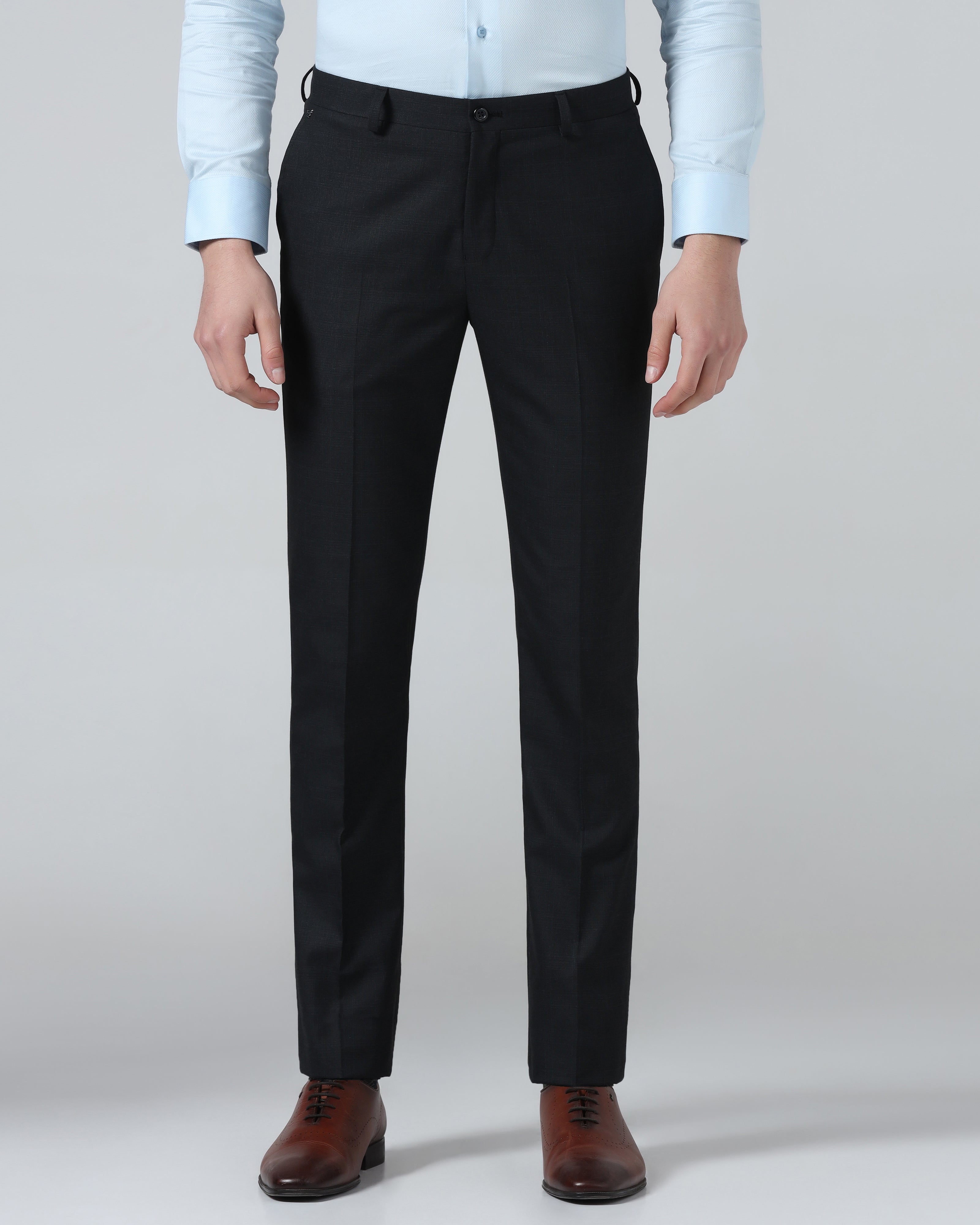 Charcoal Check Trouser - Stunning