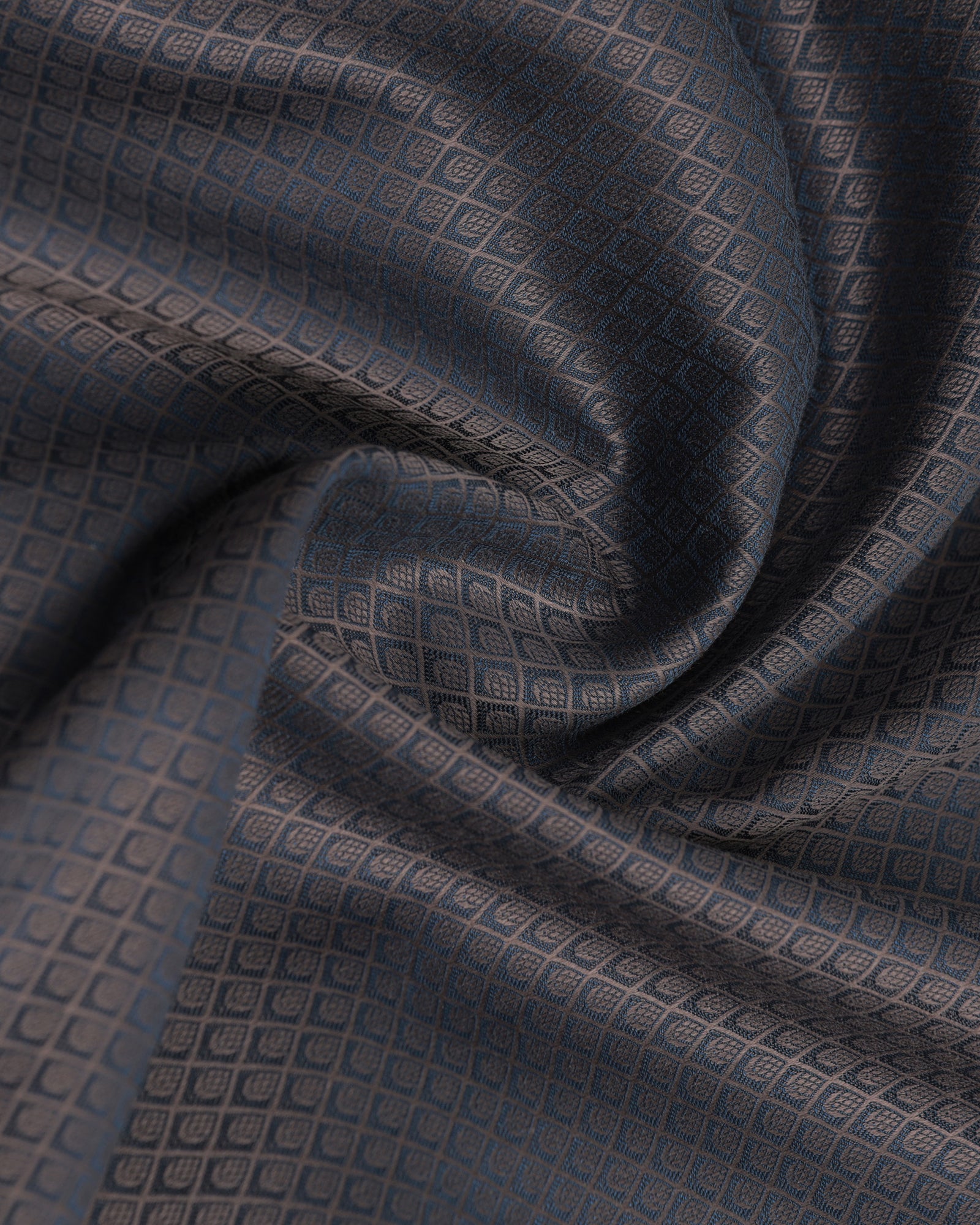 Charcoal Luxe Jacquard Shirt - Mirror