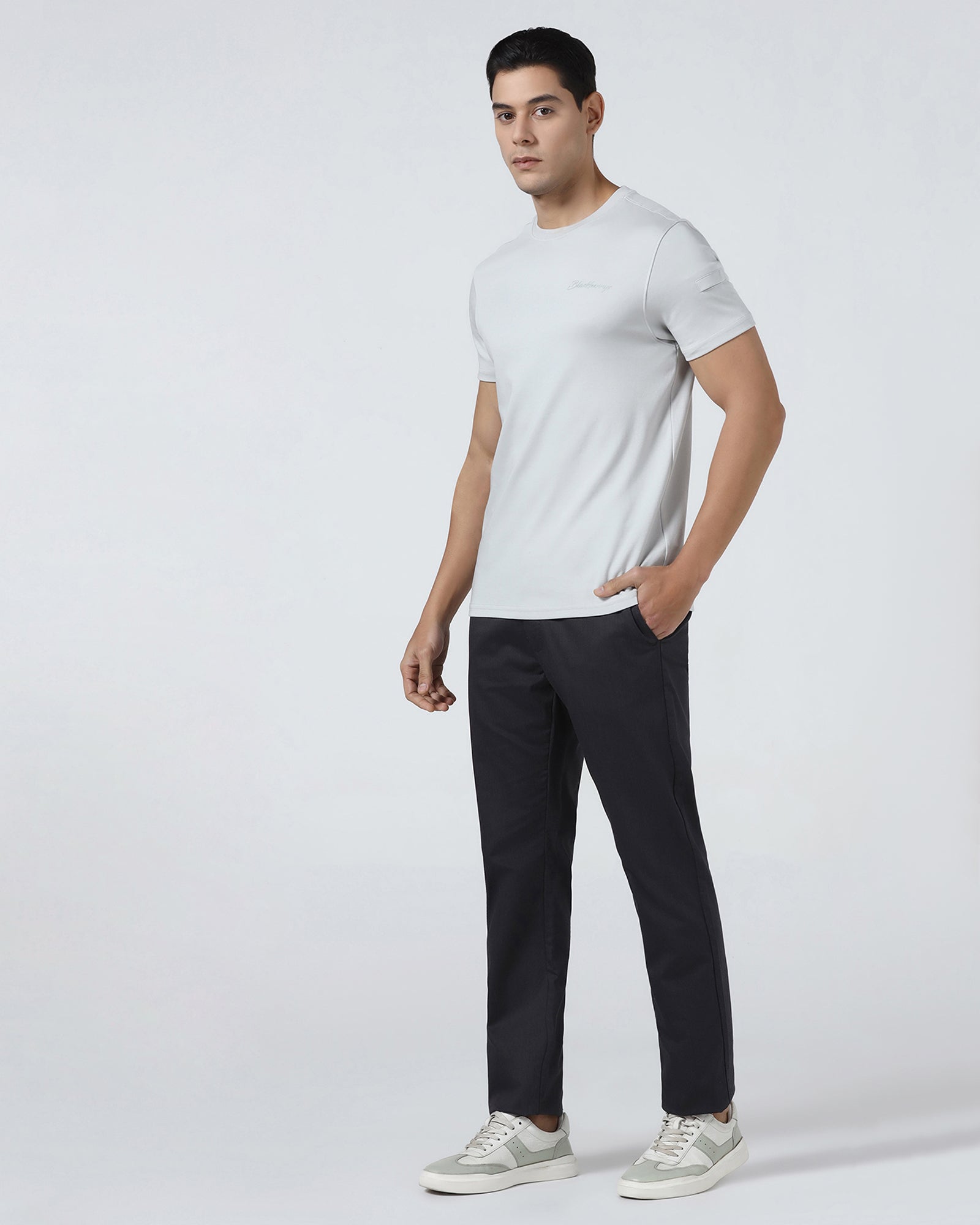 Charcoal Non Iron Textured Khaki - Poplar