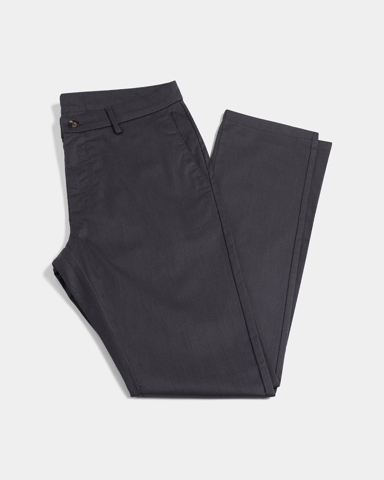 Charcoal Non Iron Textured Khaki - Poplar