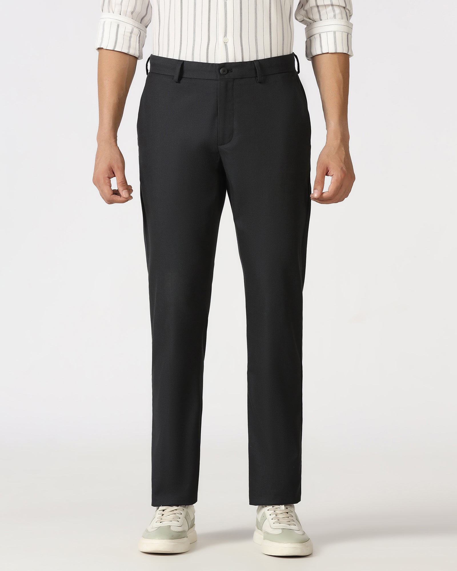 Charcoal Non Iron Textured Khakis - Ohio