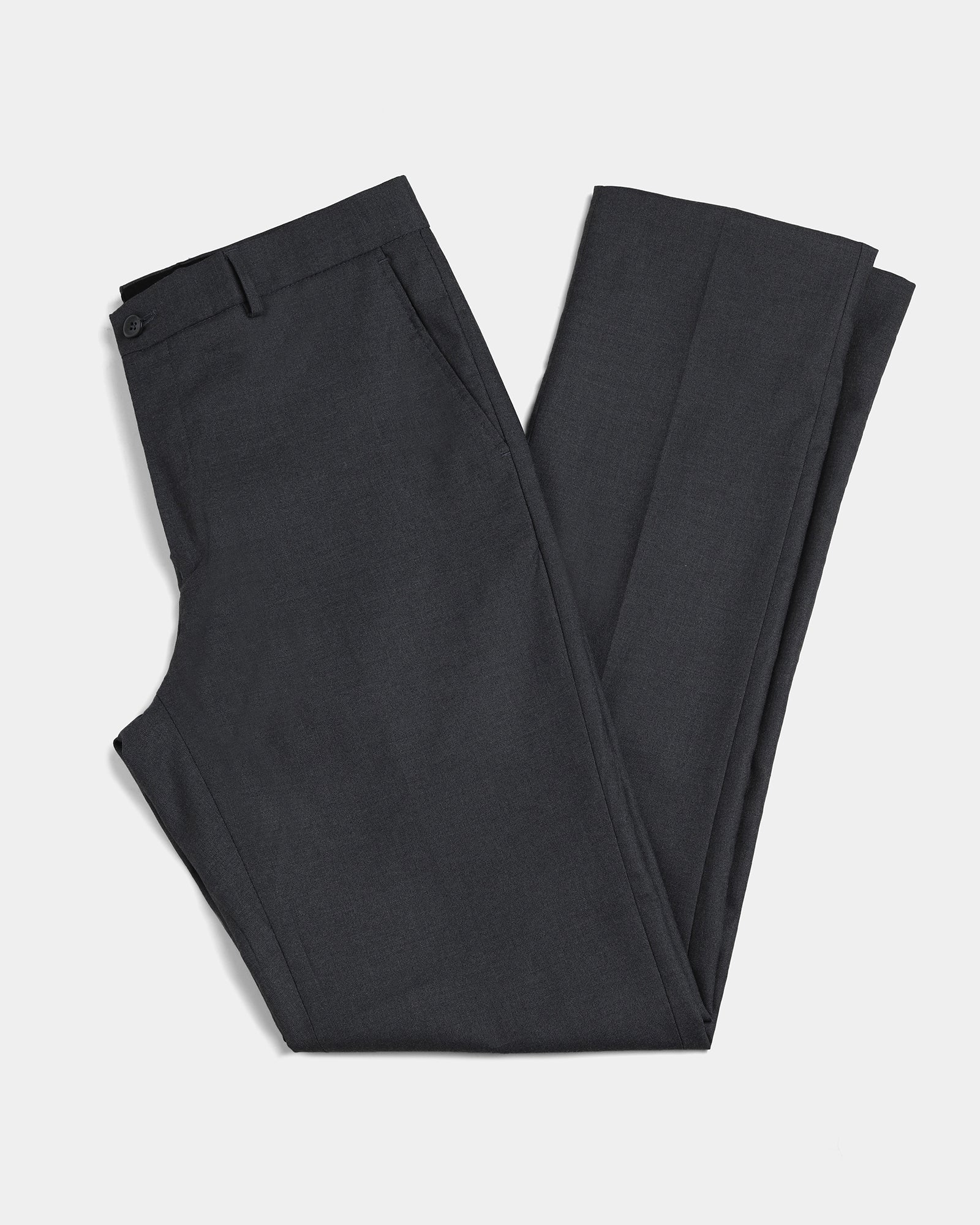 Charcoal Solid Trouser - Kiu