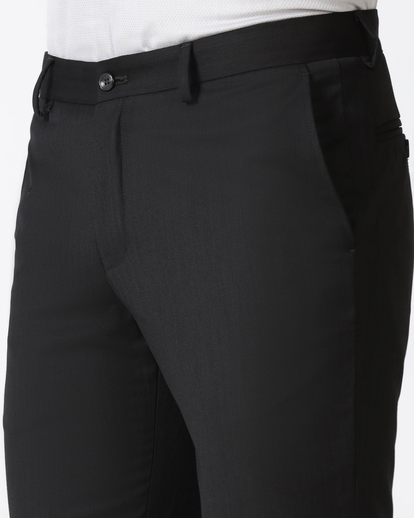 Charcoal Stripe Trouser - Rockford
