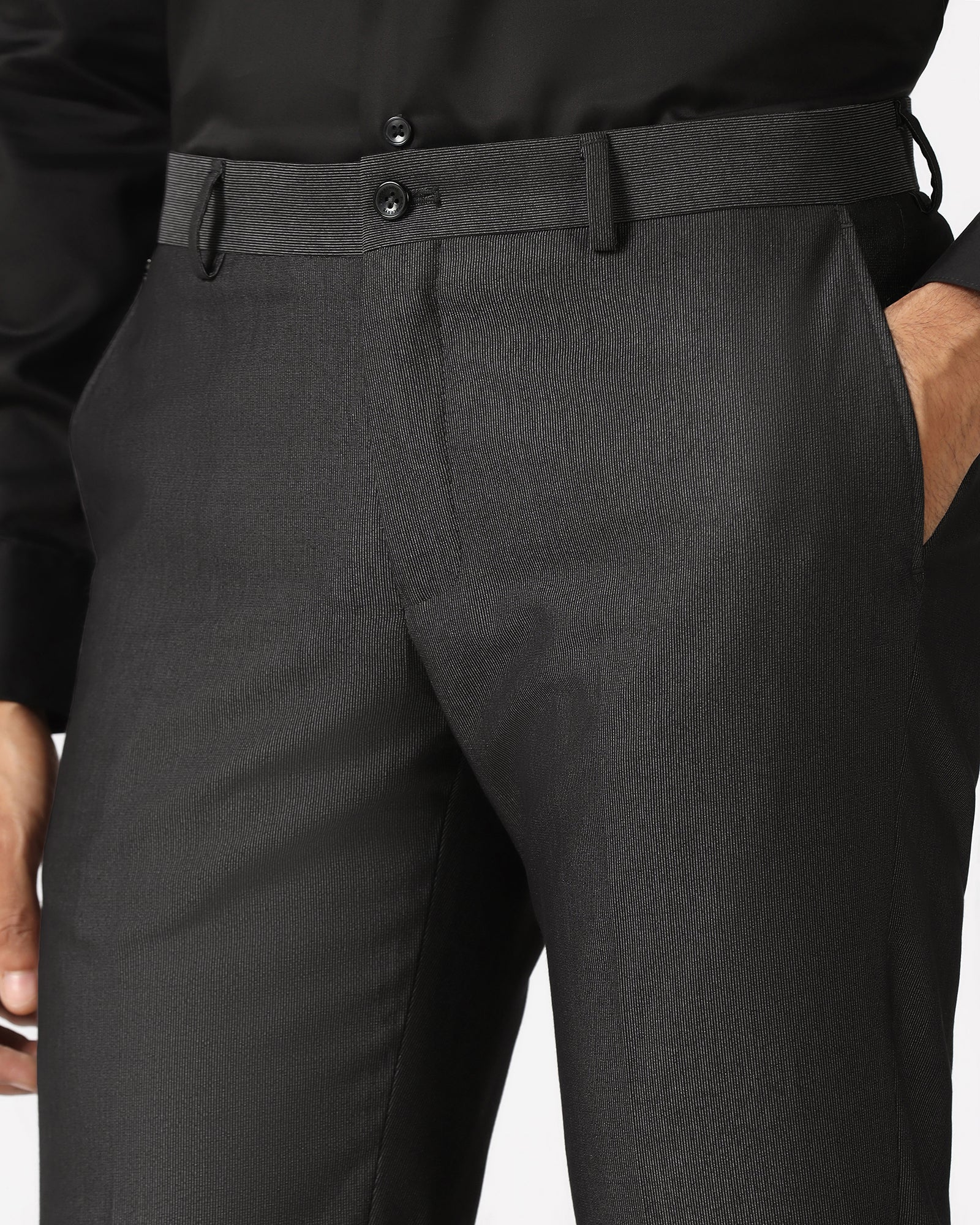 Charcoal Stripe Trouser - Sula