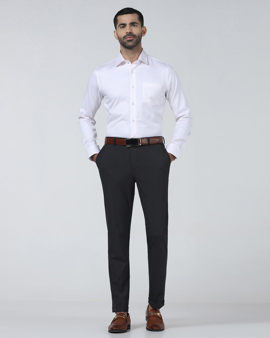 Charcoal Stripe Trouser - Warren