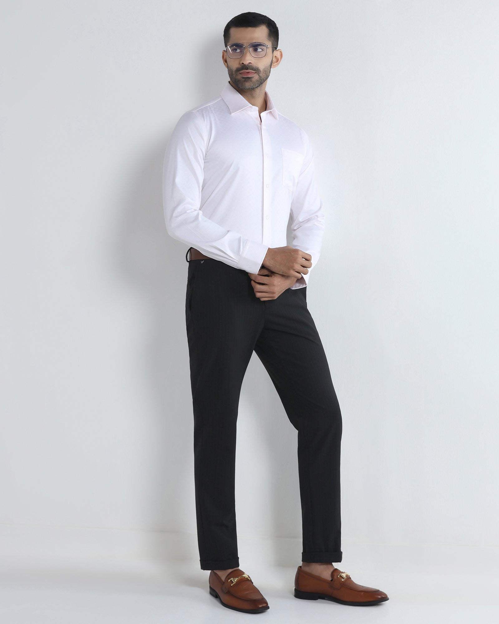 Charcoal Stripe Trouser - Warren