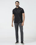 Charcoal TechPro Textured Trouser - Meteor