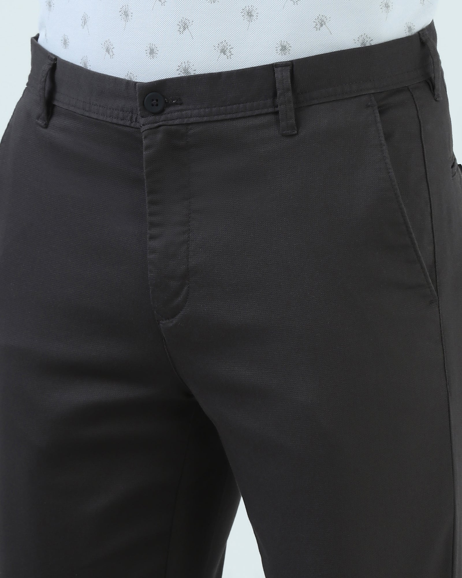 Charcoal Textured Khakis - Rolf