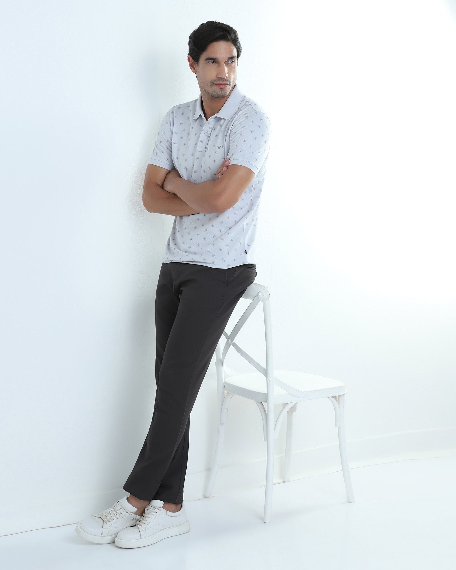 Charcoal Textured Khakis - Rolf