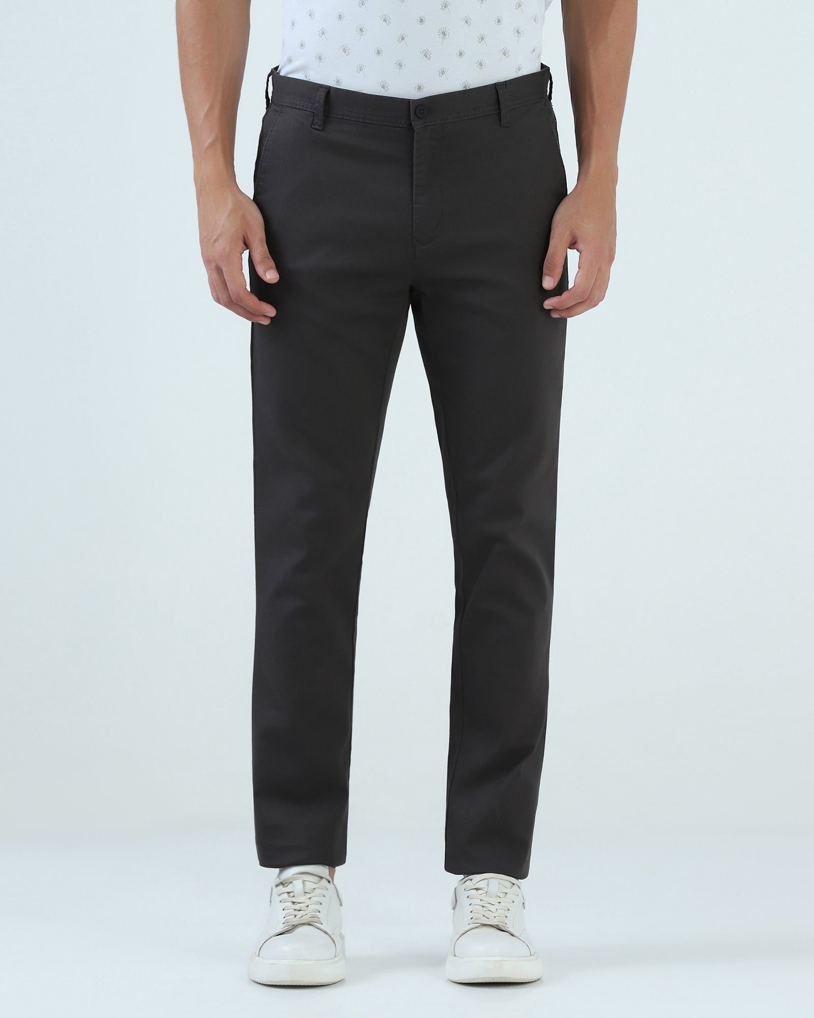 Charcoal Textured Khakis - Rolf