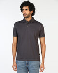 Charcoal Textured Polo - Wayne
