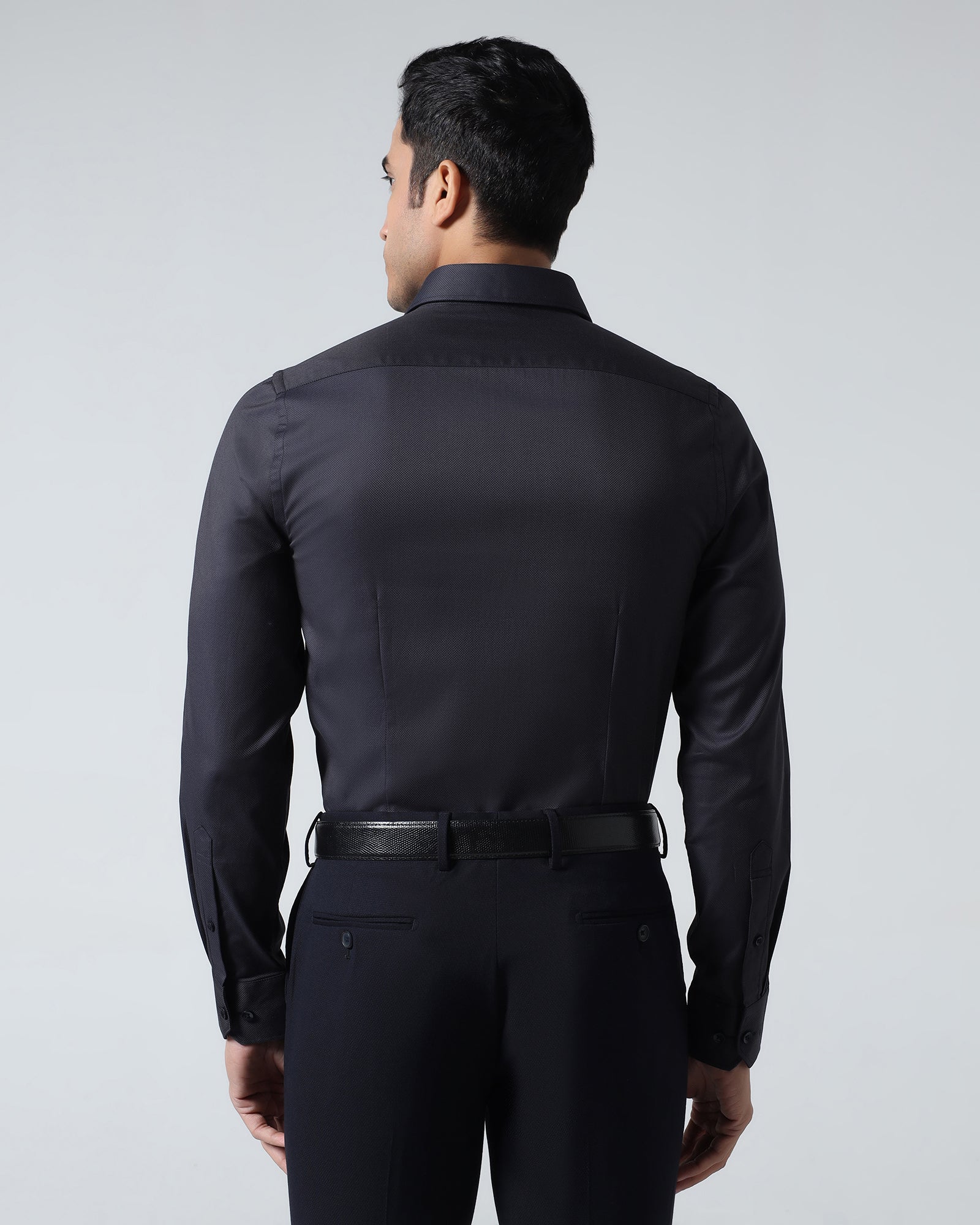 Dusty Pink Jacquard Shirt - Ramen