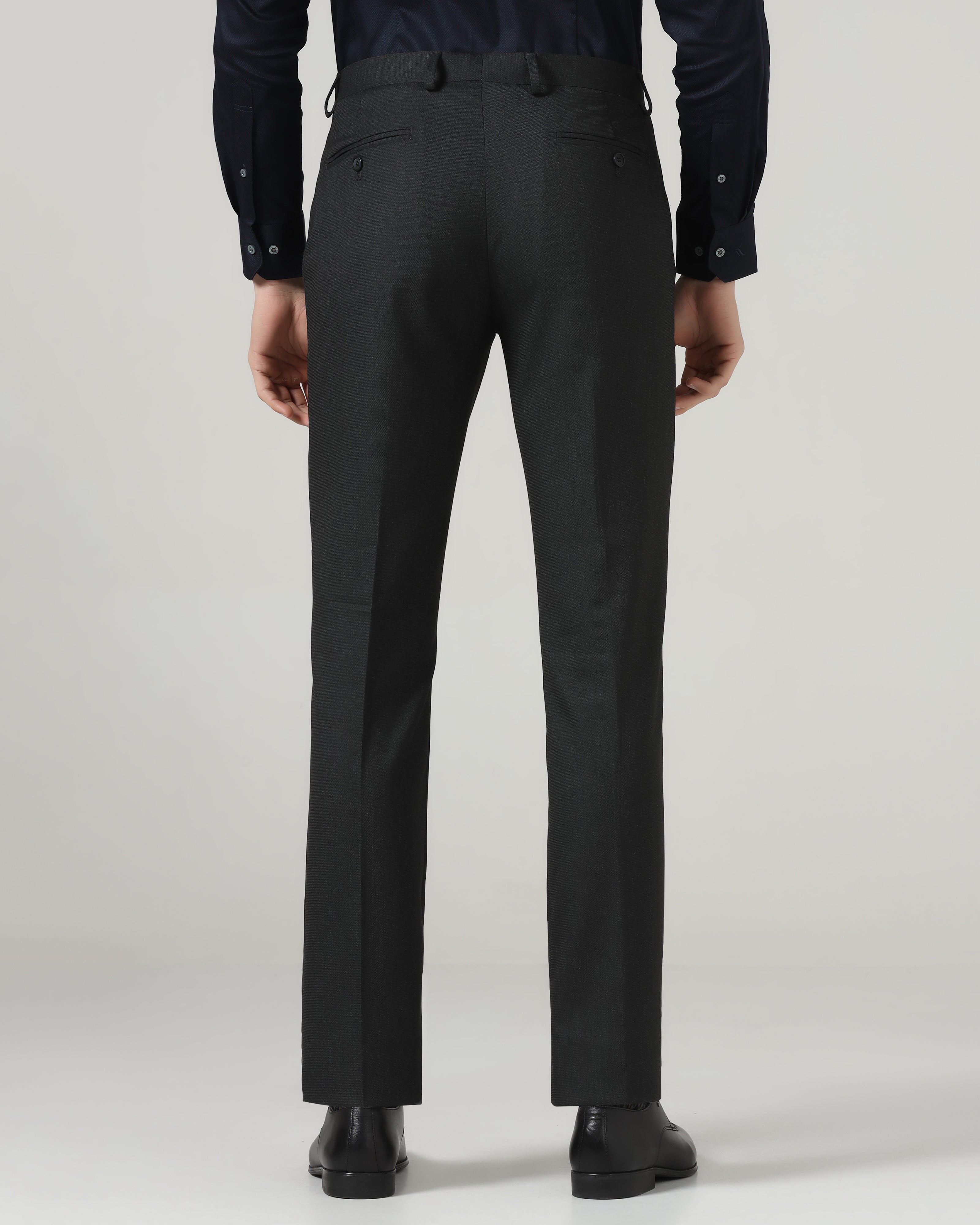 Charcoal Textured Trouser