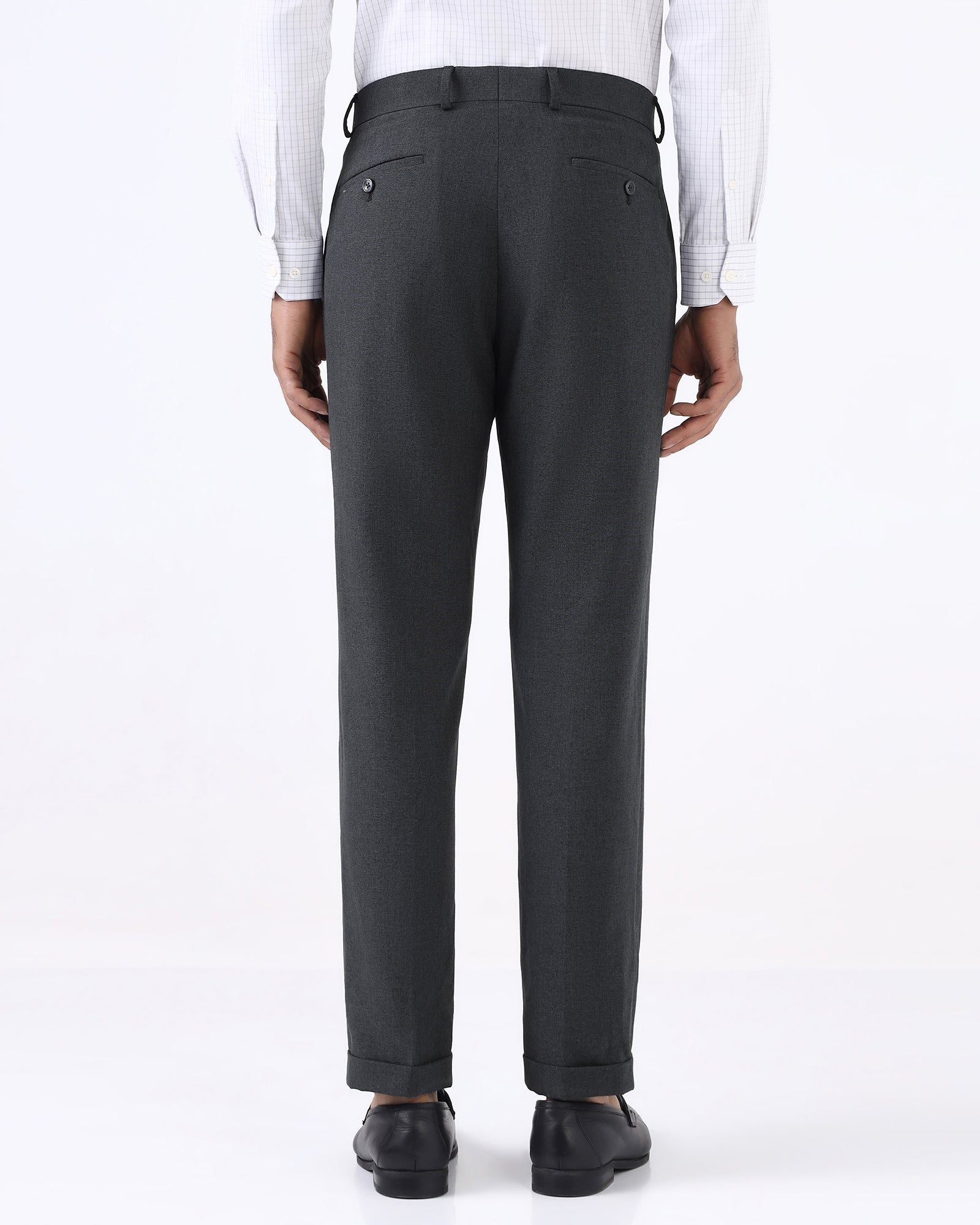Charcoal Textured Trouser - David