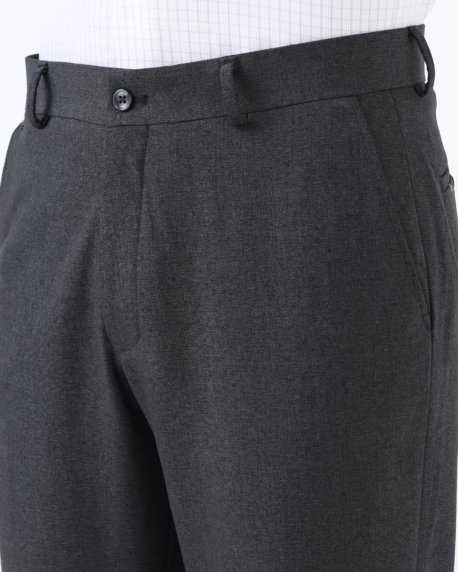 Charcoal Textured Trouser - David
