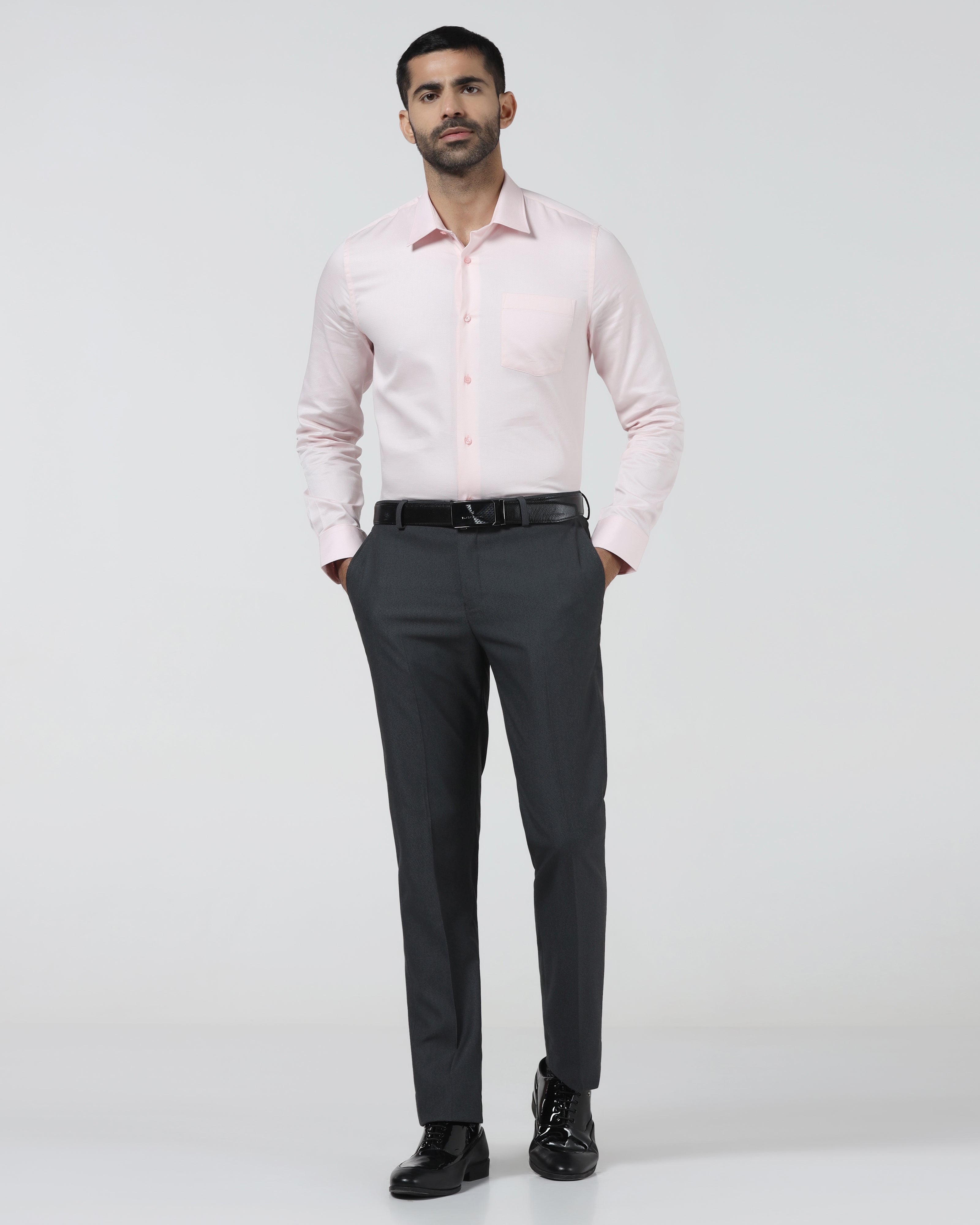 Charcoal Textured Trouser