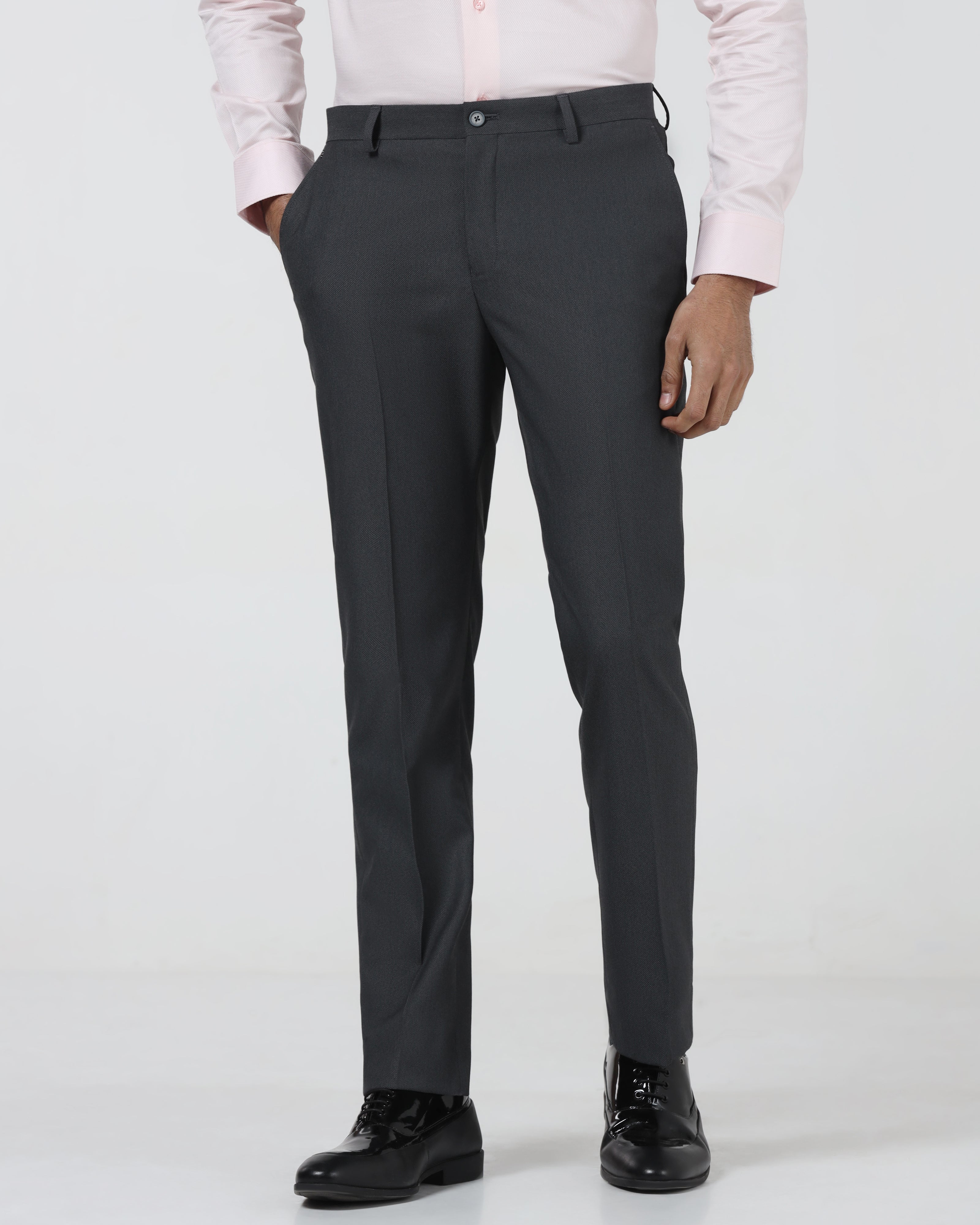 Charcoal Textured Trouser