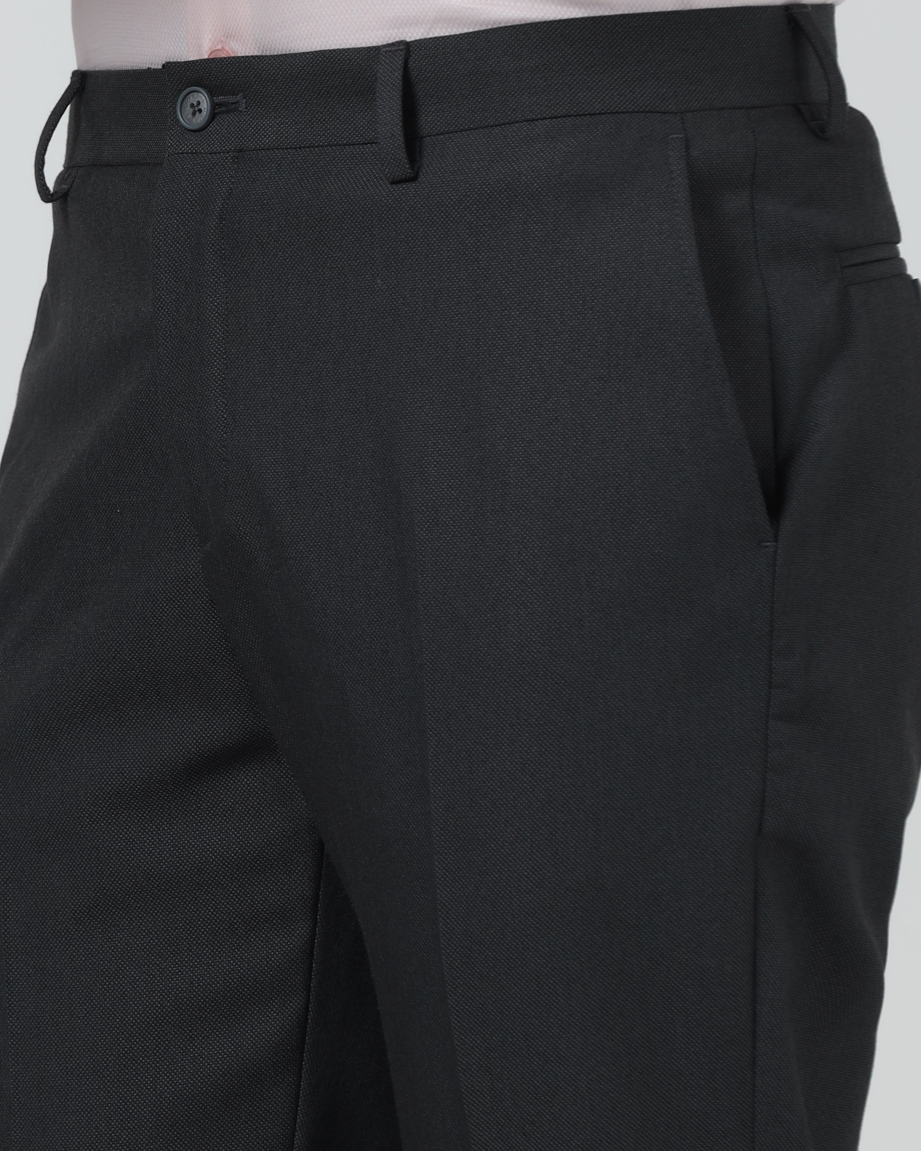 Charcoal Textured Trouser