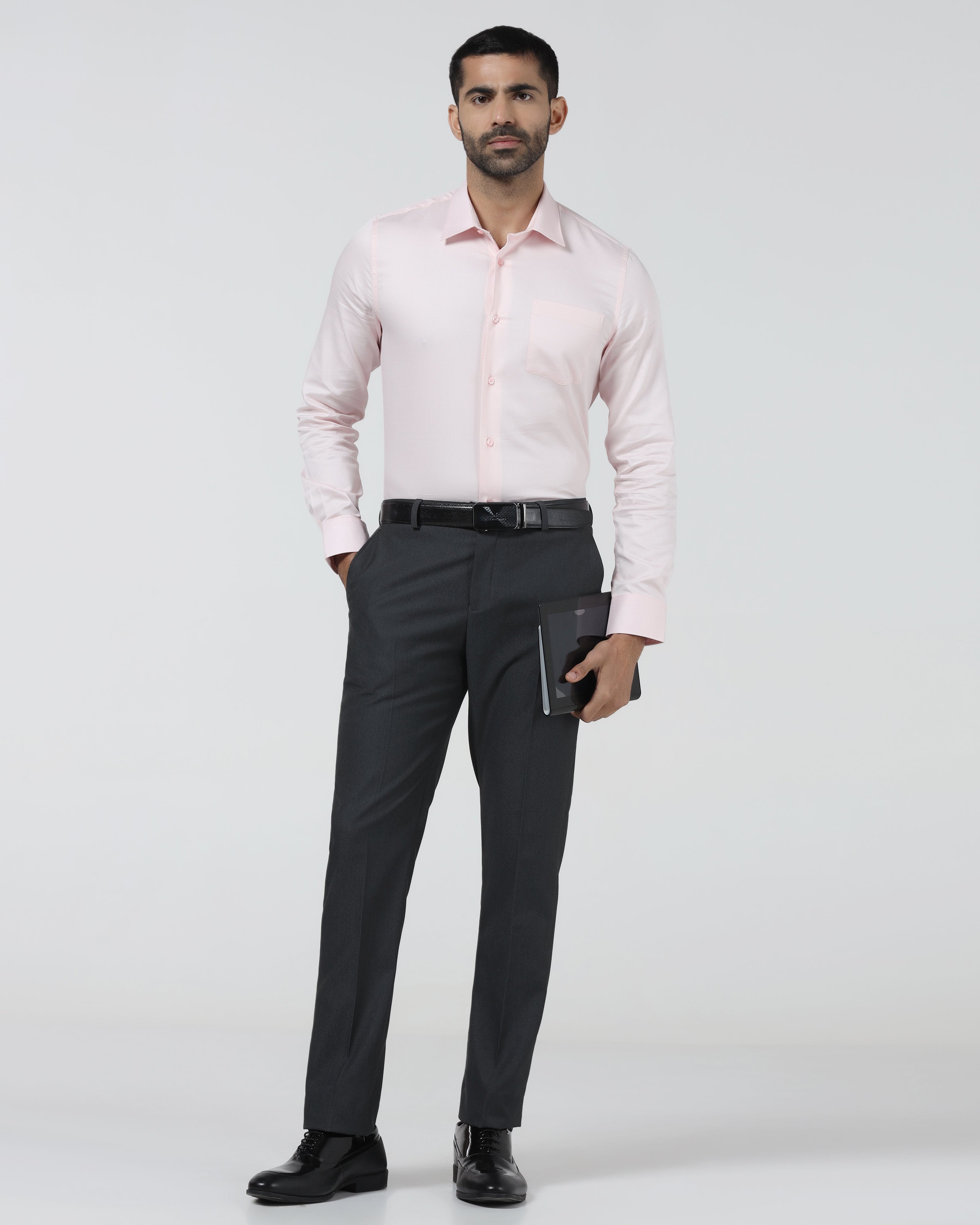 Charcoal Textured Trouser