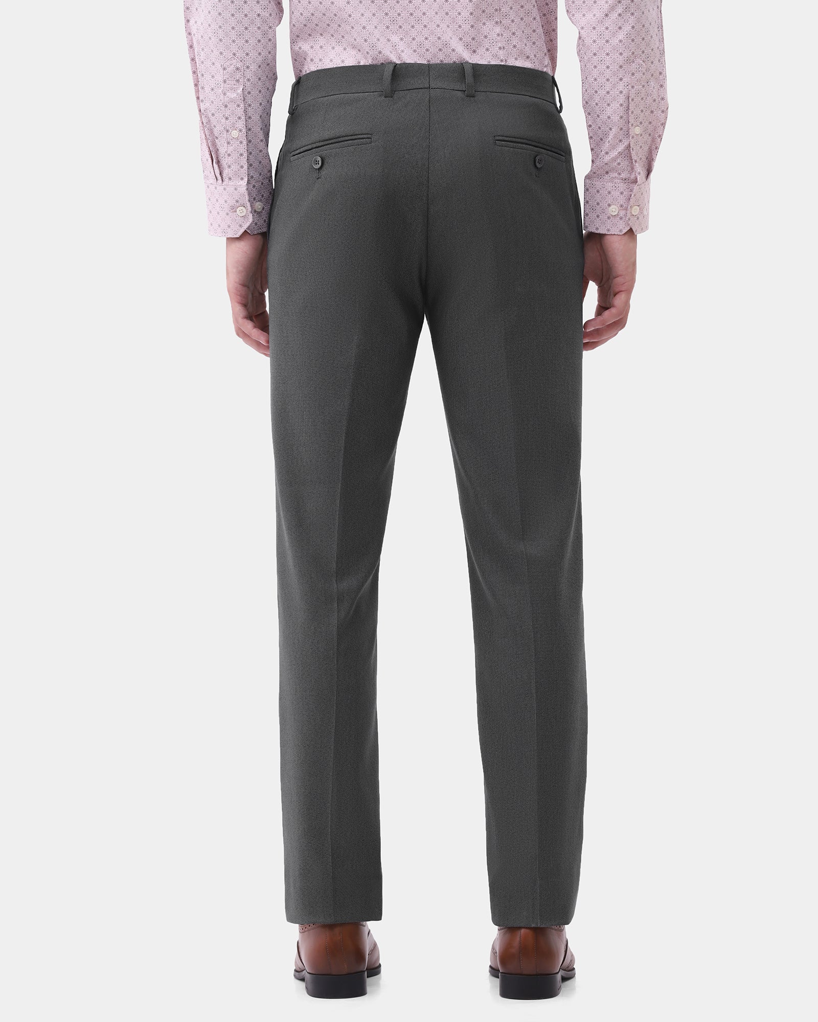 Charcoal Textured Trouser - Mare