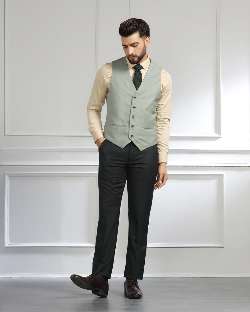 Multitude 6X Olive Check Formal Suit - Elvio