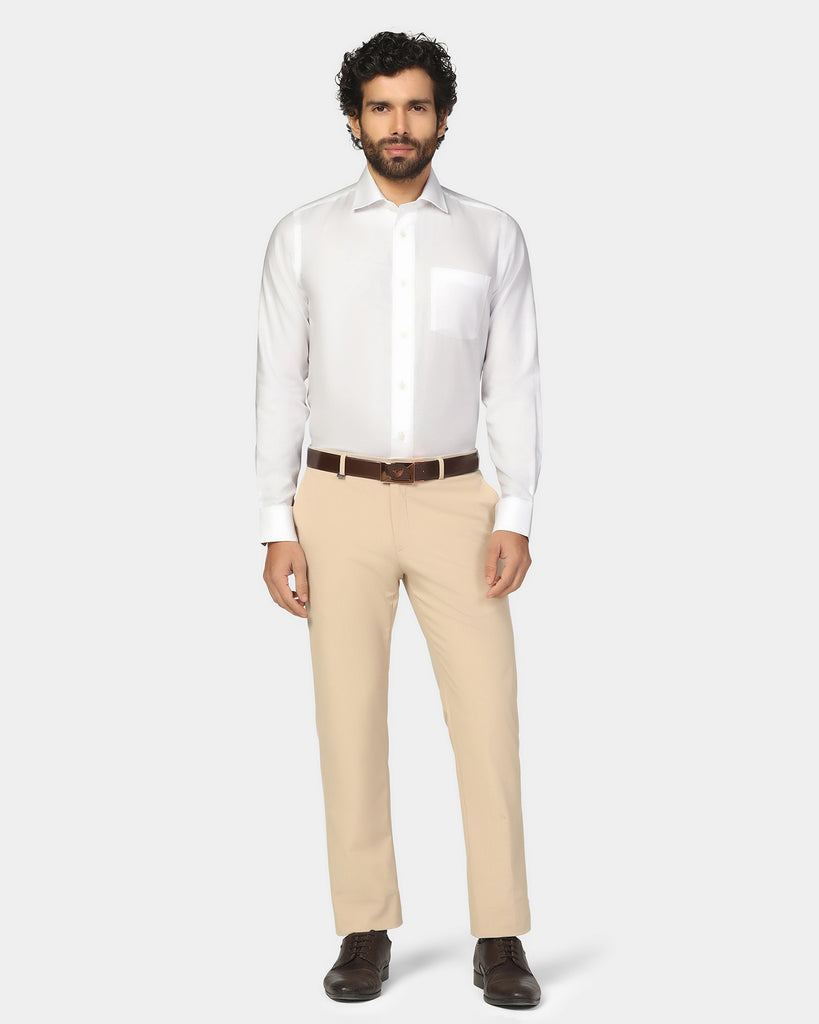 Formal Super White Check Shirt - Rayo