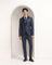 Tuxedo Three Piece Navy Check Formal Suit - Sobey