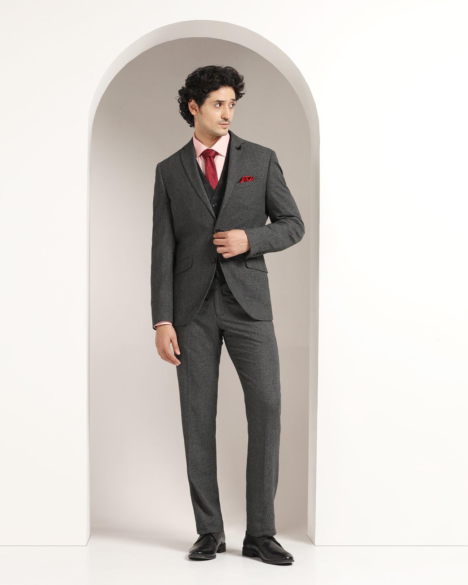 Multitude 6X Grey Check Formal Suit - Paranoa