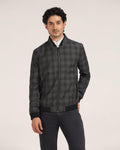 Bomber Charcoal Check Zipper Jacket - Nadra - Blackberrys