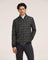 Bomber Charcoal Check Zipper Jacket - Nadra