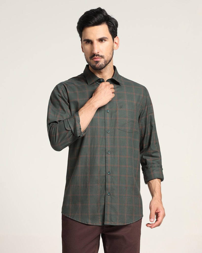 Casual Green Check Shirt - Tyler