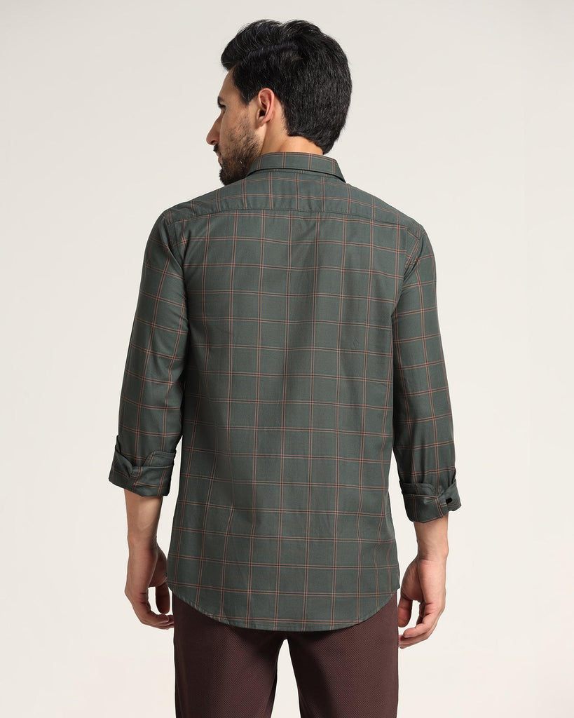 Casual Green Check Shirt - Tyler