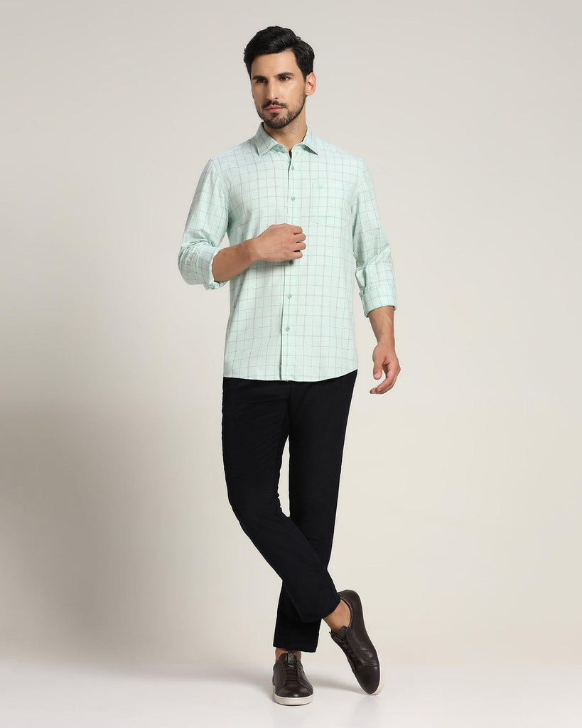 Casual Mint Check Shirt - Borj