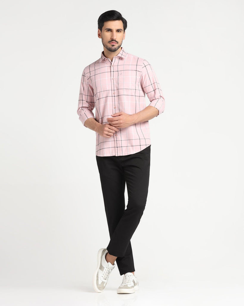 Casual Pink Check Shirt - Titan