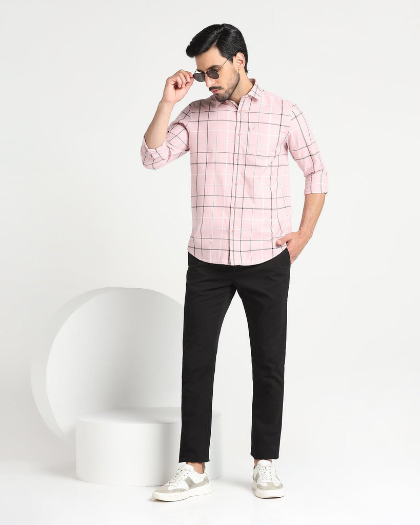 Casual Pink Check Shirt - Titan