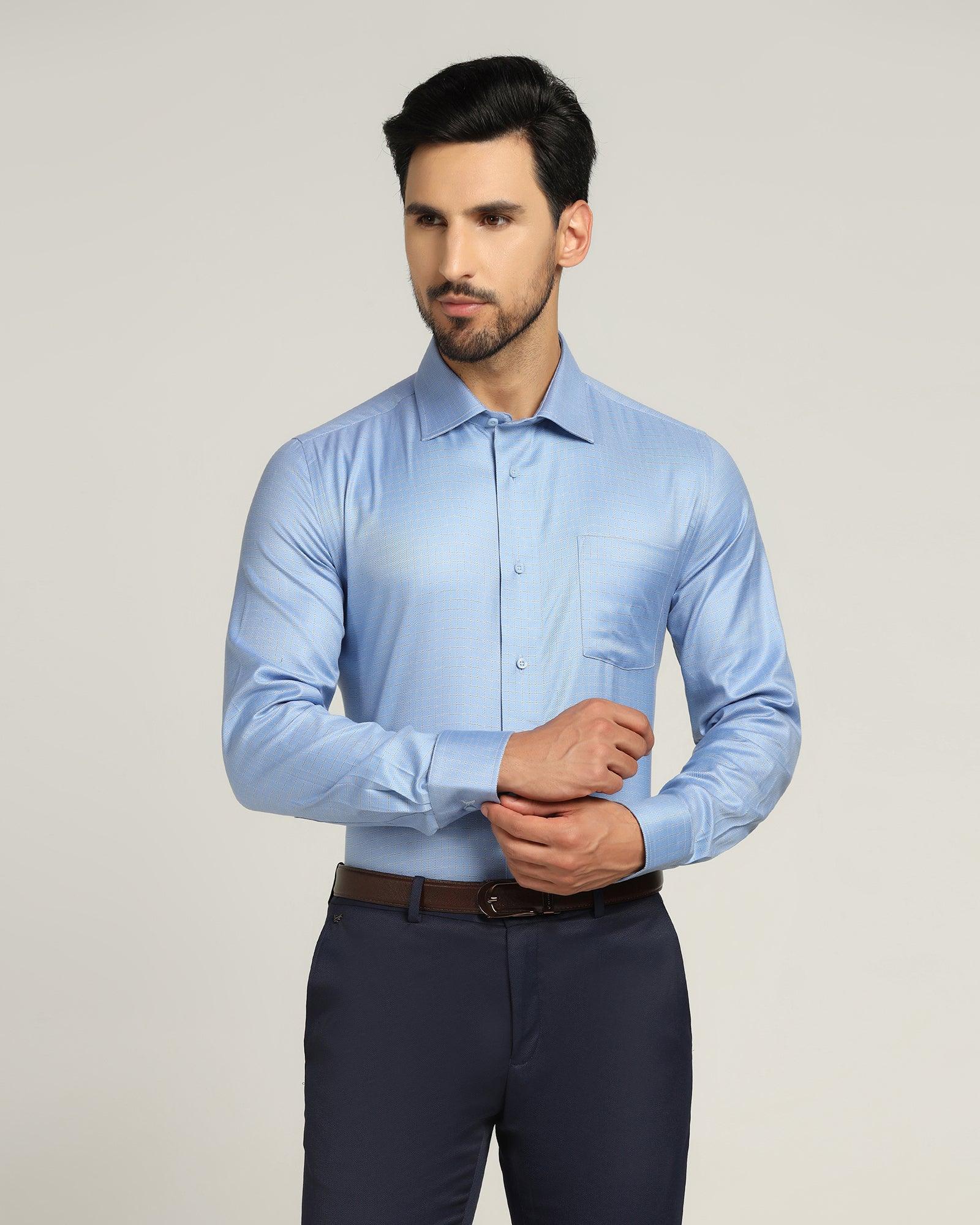 Temptech Formal Blue Check Shirt - Colossal