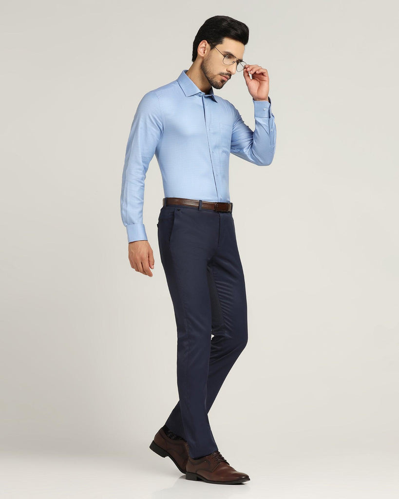 Temp Tech Formal Blue Check Shirt - Colossal