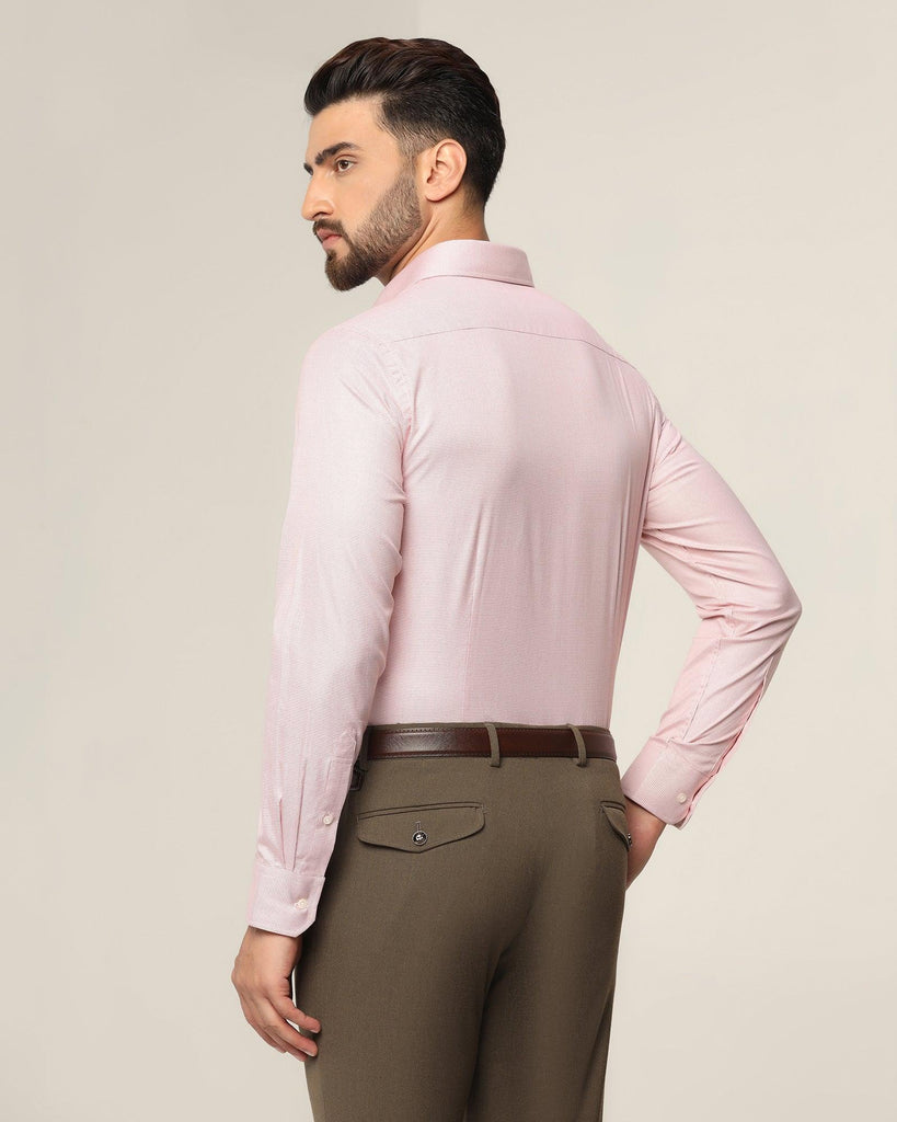 Formal Dusty Pink Check Shirt - Malibu