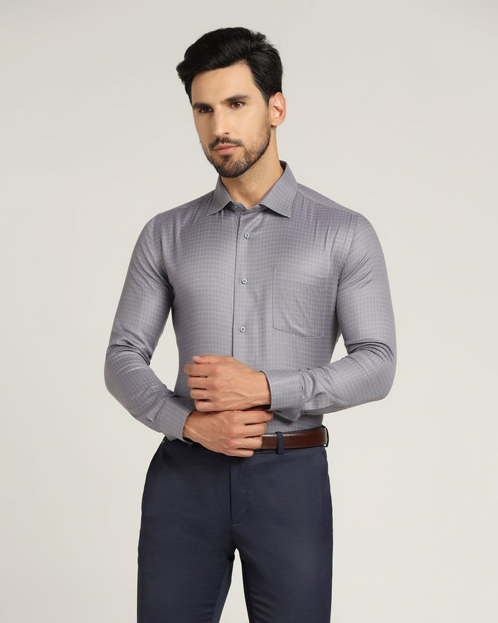 Temp Tech Formal Grey Check Shirt - Colossal