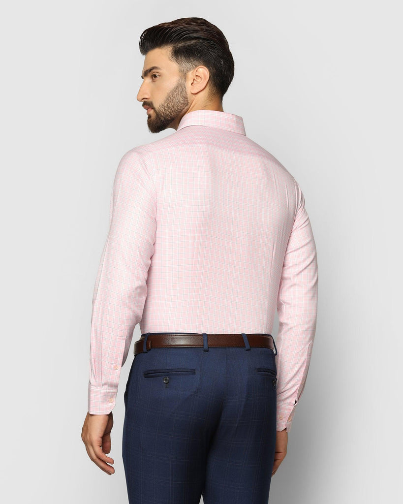 Temp Tech Formal Pink Check Shirt - Rapid