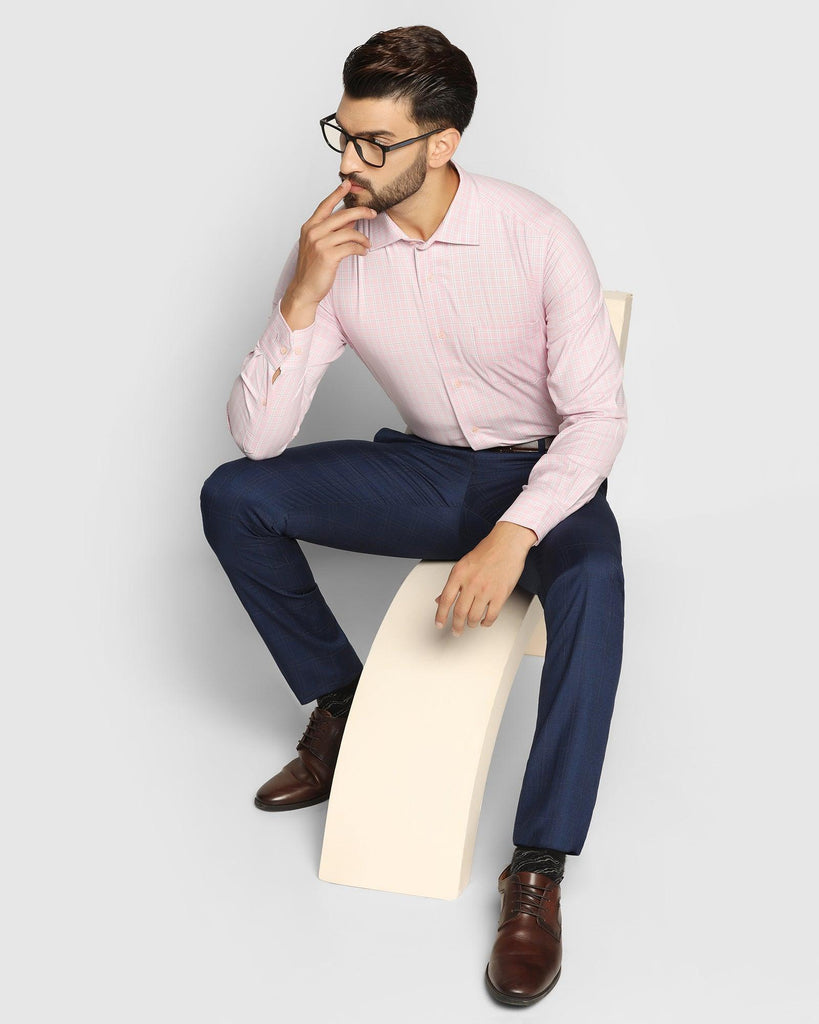 Temp Tech Formal Pink Check Shirt - Rapid