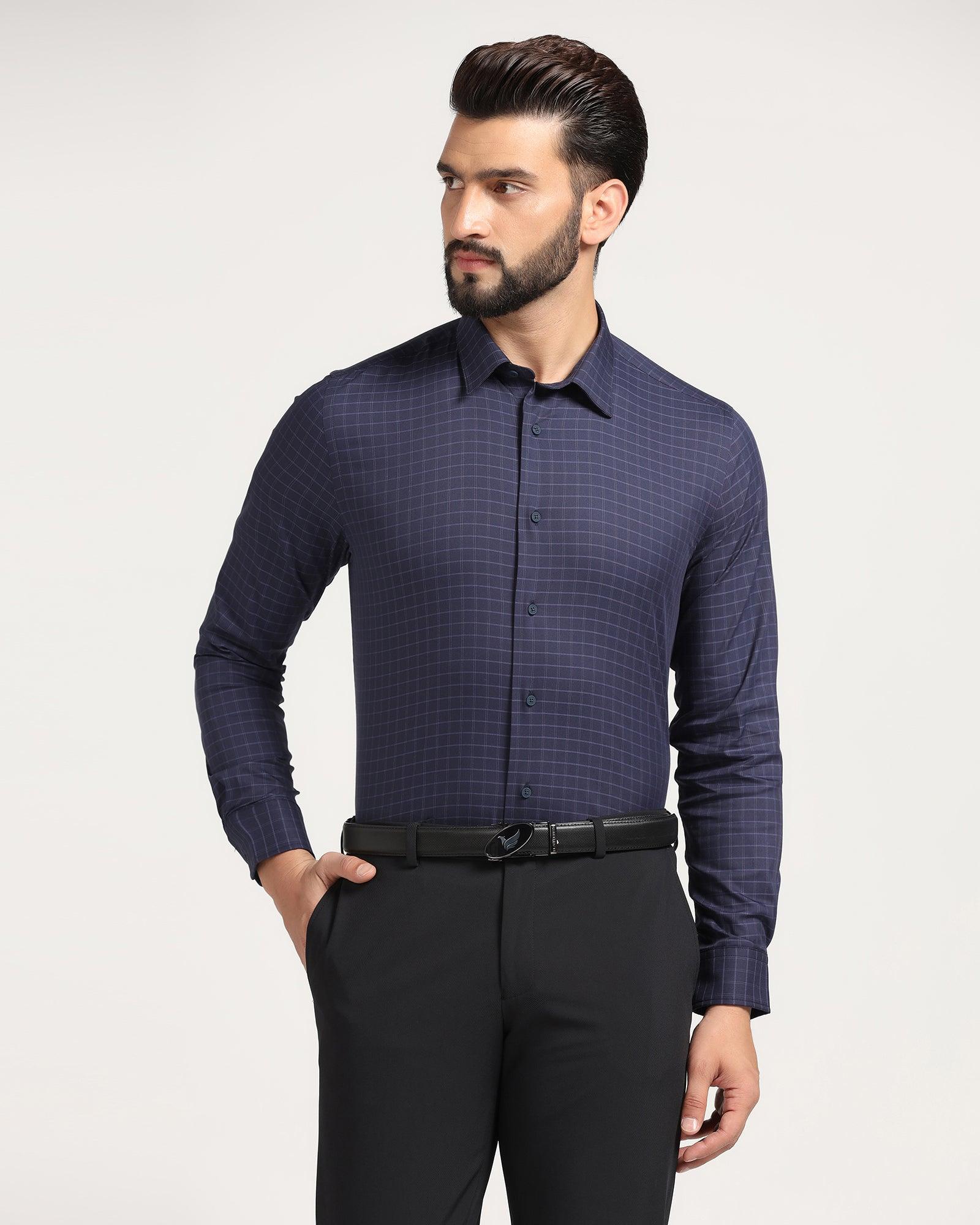 Temptech Formal Purple Check Shirt - Becki - Blackberrys