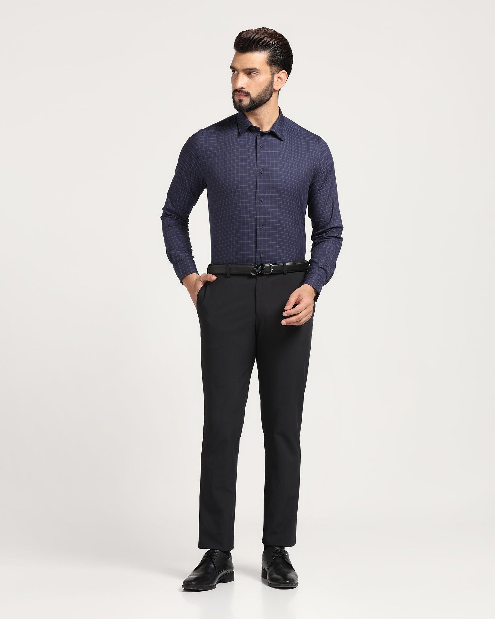 Temptech Formal Purple Check Shirt - Becki - Blackberrys