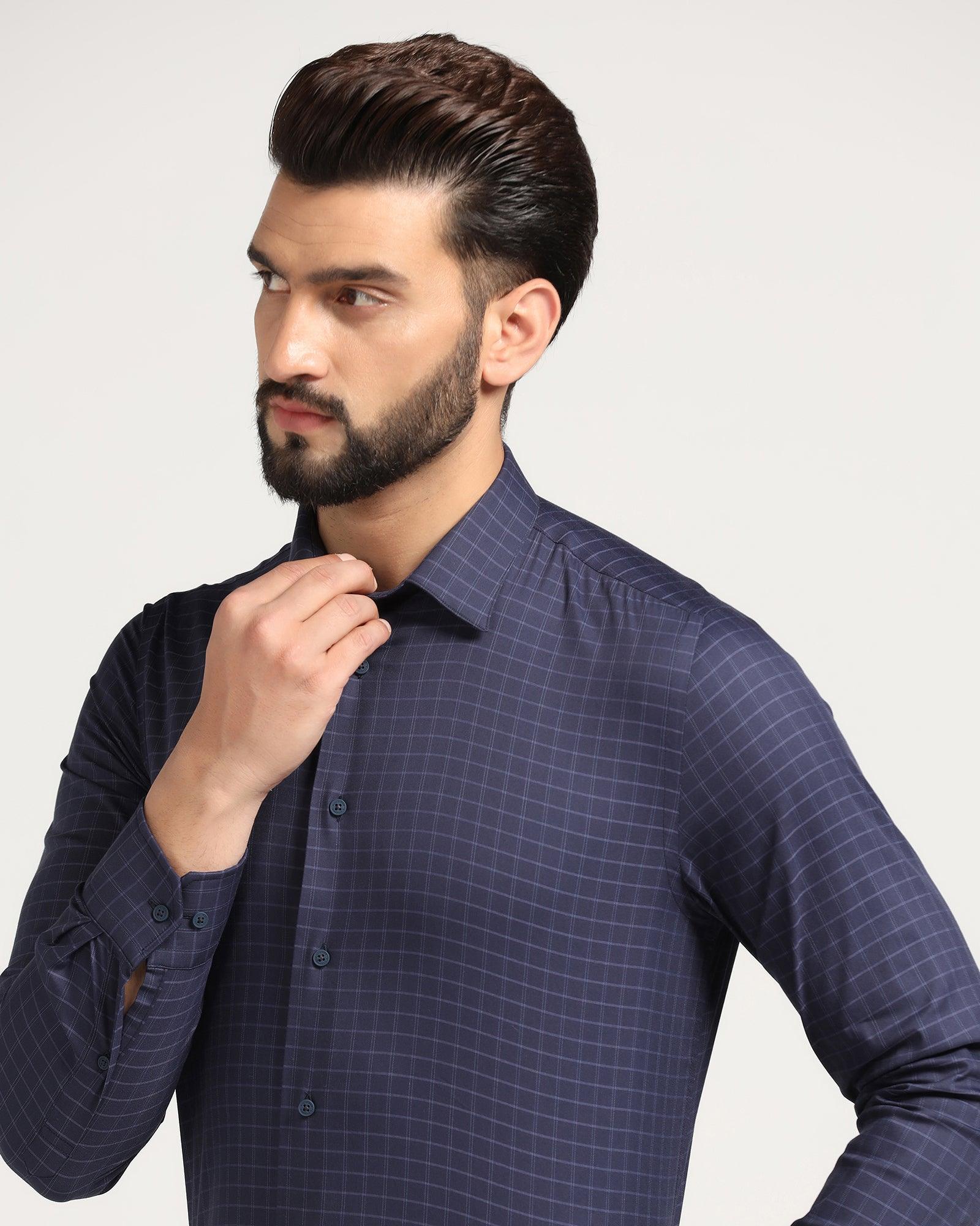 Temptech Formal Purple Check Shirt - Becki - Blackberrys