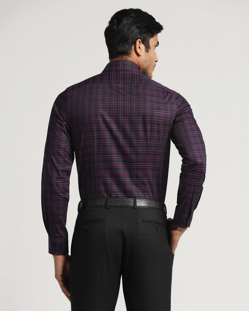 Formal Purple Check Shirt - Ring