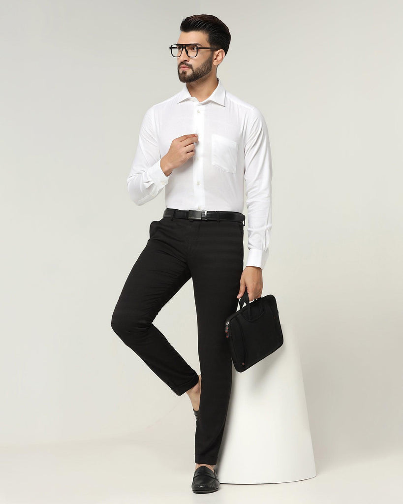 Formal White Check Shirt - Rayo