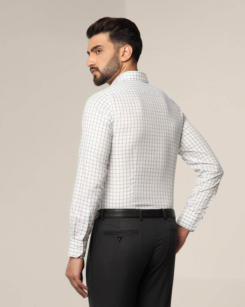 Formal White Check Shirt - Shrike