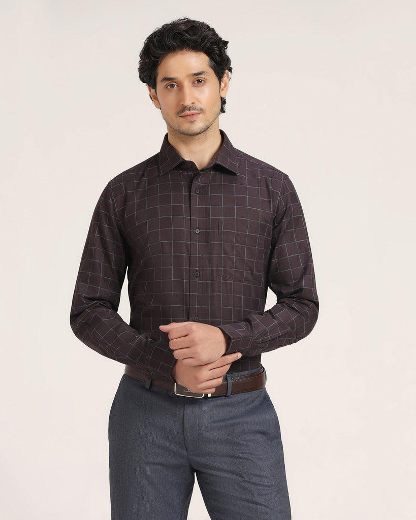 Formal Wine Check Shirt - Herd