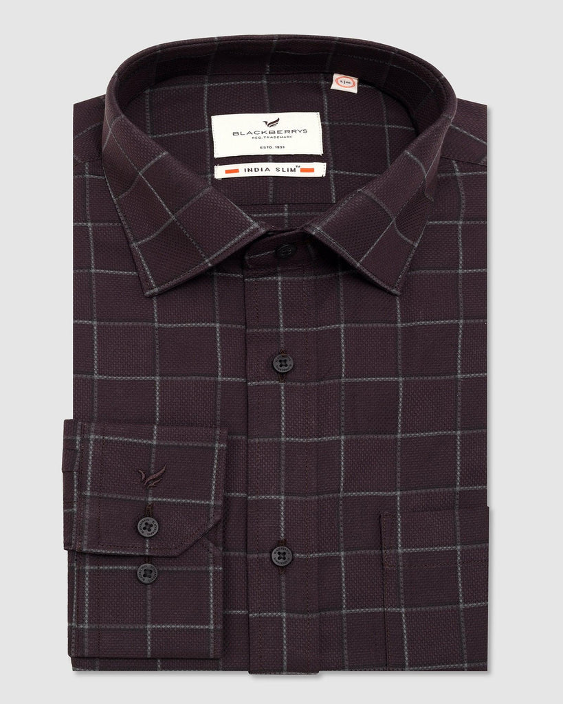 Formal Wine Check Shirt - Herd